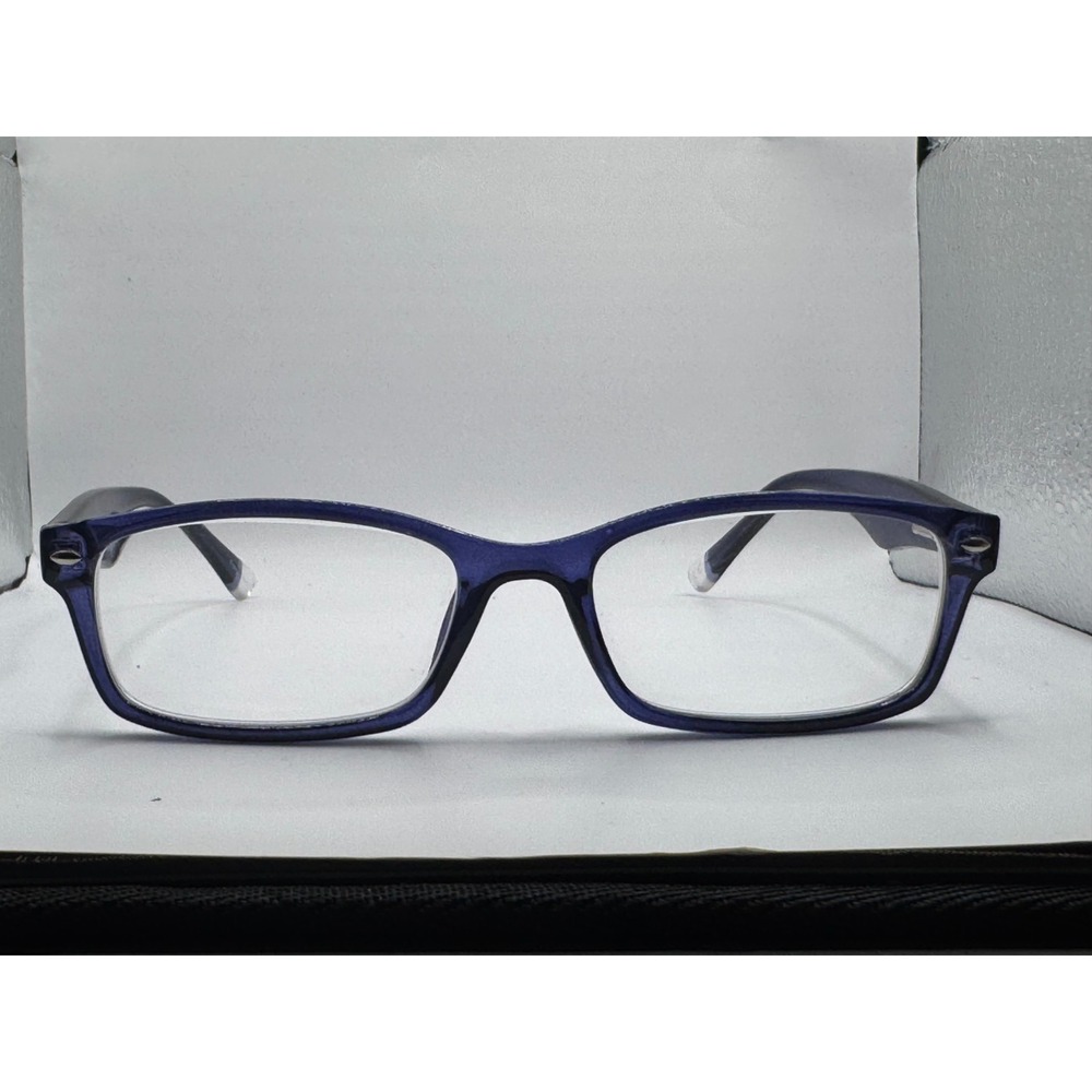 Modern Access Unisex Blue Full Rim Rectangular Eyeglasses Frame Only 54-18-150